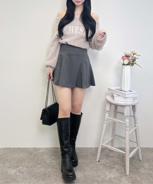 INGNI（イング）の「ハイウエストフレアミニスカパン（スカート・レディース・グレー/ブラック/その他11・FREE）」の11枚目の写真