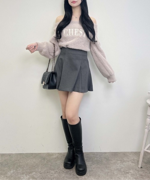 INGNI（イング）の「ハイウエストフレアミニスカパン（スカート・レディース・グレー/ブラック/その他11・FREE）」の12枚目の写真