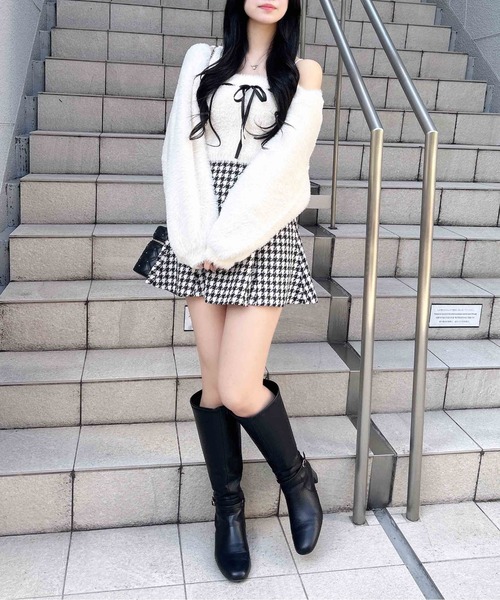 INGNI（イング）の「ハイウエストフレアミニスカパン（スカート・レディース・グレー/ブラック/その他11・FREE）」の5枚目の写真