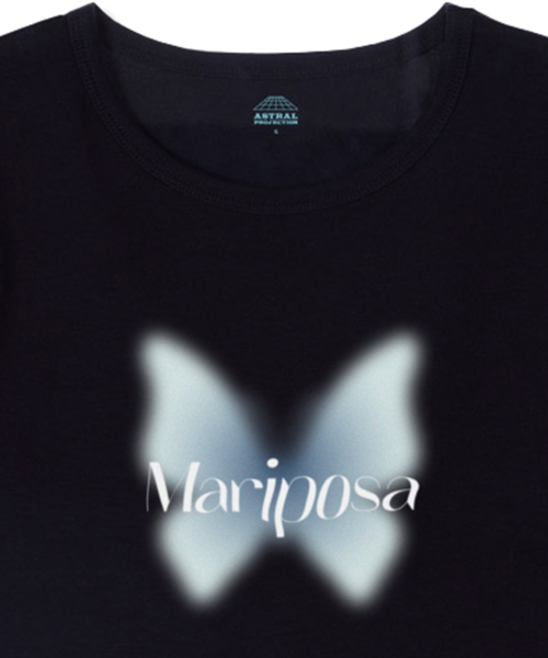 ASTRAL PROJECTION(アストラルプロジェクション)の「マリポサスーピマスパンクロップTシャツ_ブラック(Tシャツ/カットソー・レディース・その他・LARGE/MEDIUM/SMALL)」の4枚目の写真