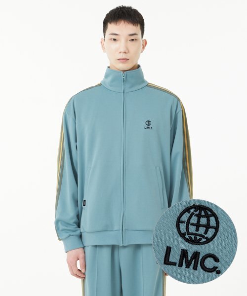 LMCの「SIDE STRIPED JERSEY TRACK TOP gray mint(ナイロンジャケット・レディース・その他・MEDIUM/SMALL/LARGE)」の1枚目の写真
