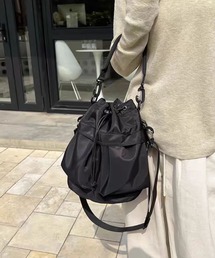 NuNuNa（ヌヌナ）の「【NuNuNa】3WAY 巾着型 ショルダーバッグ/バックパック（ショルダーバッグ）」