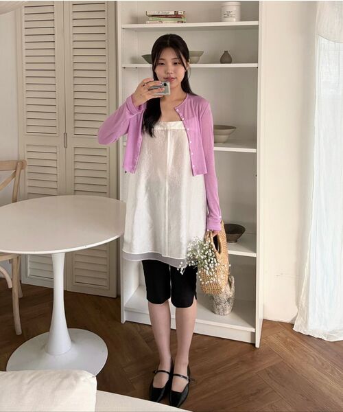 HANE(ハネ)の「シアリブドカーディガン_チェリッシュ(カーディガン/ボレロ・レディース・その他・SMALL/MEDIUM)」の3枚目の写真