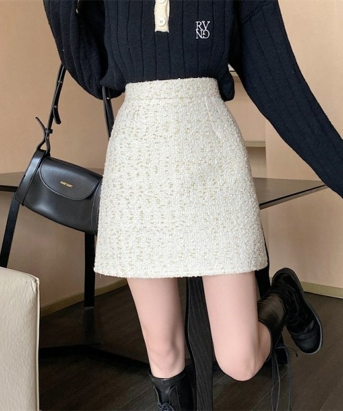 gossip!ロサンゼルス(ゴシップロサンゼルス)の「Y2KガーリーAラインミニスカート(インショ付き)(スカート・レディース・ラベンダー/オフホワイト・S/M)」の15枚目の写真