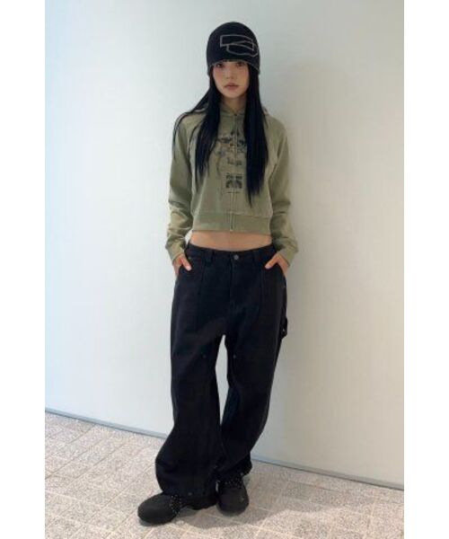 WELLBEING EXPRESS（ウェルビーイングエクスプレス）の「Digital Tattoo Hoodie Zip Up Khaki（パーカー・レディース・その他・SMALL/MEDIUM/LARGE）」の5枚目の写真