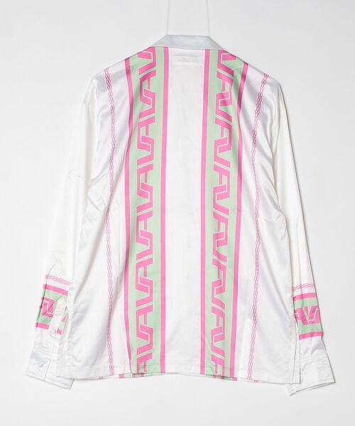 VANQUISH(ヴァンキッシュ)の「VANQUISH / VA トライバルボーダー デザインシャツ(シャツ/ブラウス・メンズ・ライトピンク/オレンジ・M/L)」の11枚目の写真