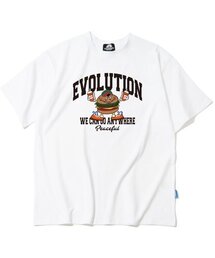 ヴィンテージハンバーガーグラフィックTシャツ - ホワイト