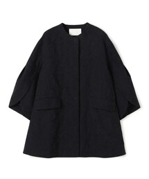 TOMORROWLAND｜トゥモローランドのノーカラーコート（ブルー・ネイビー