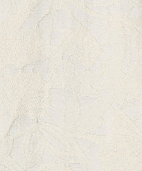 BALLSEY（ボールジィ）の「ボタニカルジャカード トラペーズコート（ノーカラーコート・レディース・ネイビー/ライトグレー・36）」の12枚目の写真