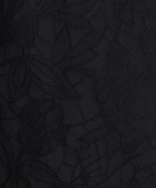 BALLSEY（ボールジィ）の「ボタニカルジャカード トラペーズコート（ノーカラーコート・レディース・ネイビー/ライトグレー・36）」の13枚目の写真