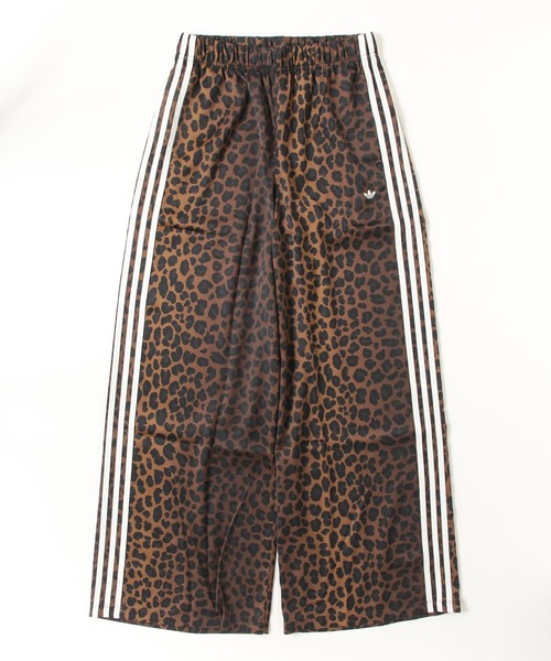【日本レディースサイズ XS】adidas★レオパードワイドパンツ タグ付新品 adidas Originalsワイドレッグ・サテン・パンツ / アディダス