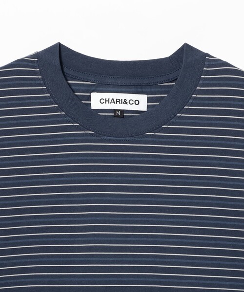 CHARI&CO（チャリアンドコー）の「CHARI&CO / IN BETWEEN TEE（Tシャツ/カットソー・メンズ・ネイビー・M/S/XL/L）」の3枚目の写真