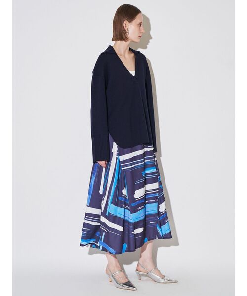 ELENDEEK（エレンディーク）の「スキッパ―オーバーニット（ニット/セーター・レディース・オフホワイト/イエロー/ネイビー・FREE）」の19枚目の写真