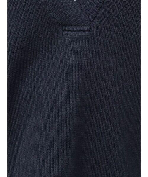 ELENDEEK（エレンディーク）の「スキッパ―オーバーニット（ニット/セーター・レディース・オフホワイト/イエロー/ネイビー・FREE）」の4枚目の写真