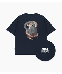 WAYDN（ウェイドゥン）の「SNK ケトルベル OG オーバーサイズ 半袖 ネイビー（Tシャツ/カットソー）」