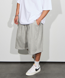 BATTRACT（バトラクト）の「4-Tuck Balloon Fit Bermuda 8-Part Pants_Gray（スウェットパンツ・レディース）」