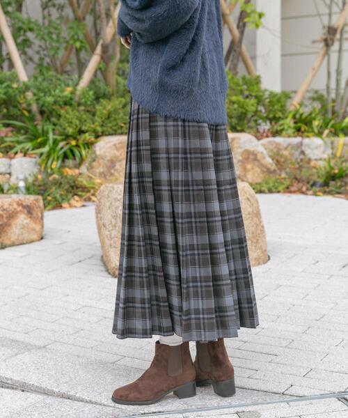 ITEMS URBANRESEARCH（アイテムズ アーバンリサーチ）の「プリーツロングスカート（スカート・レディース・グレー系その他/ブラウン系その他/ネイビー・FREE）」の21枚目の写真