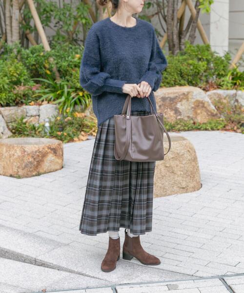 ITEMS URBANRESEARCH（アイテムズ アーバンリサーチ）の「プリーツロングスカート（スカート・レディース・グレー系その他/ブラウン系その他/ネイビー・FREE）」の22枚目の写真