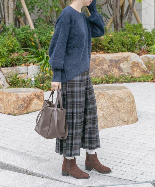 ITEMS URBANRESEARCH(アイテムズ アーバンリサーチ)の「プリーツロングスカート(スカート・レディース・グレー系その他/ブラウン系その他/ネイビー・FREE)」の7枚目の写真