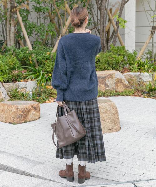 ITEMS URBANRESEARCH(アイテムズ アーバンリサーチ)の「プリーツロングスカート(スカート・レディース・グレー系その他/ブラウン系その他/ネイビー・FREE)」の8枚目の写真