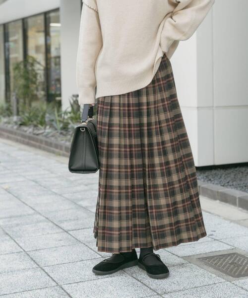 ITEMS URBANRESEARCH(アイテムズ アーバンリサーチ)の「プリーツロングスカート(スカート・レディース・グレー系その他/ブラウン系その他/ネイビー・FREE)」の11枚目の写真