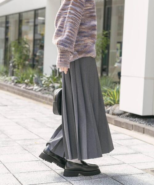ITEMS URBANRESEARCH（アイテムズ アーバンリサーチ）の「プリーツロングスカート（スカート・レディース・グレー系その他/ブラウン系その他/ネイビー・FREE）」の9枚目の写真