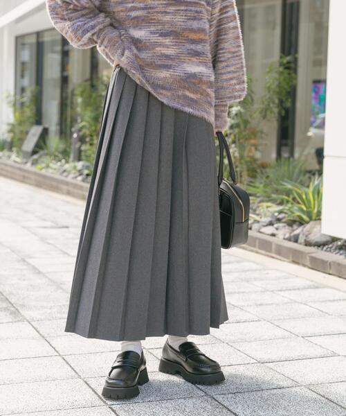 ITEMS URBANRESEARCH（アイテムズ アーバンリサーチ）の「プリーツロングスカート（スカート・レディース・グレー系その他/ブラウン系その他/ネイビー・FREE）」の11枚目の写真