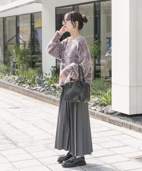 ITEMS URBANRESEARCH（アイテムズ アーバンリサーチ）の「プリーツロングスカート（スカート・レディース・グレー系その他/ブラウン系その他/ネイビー・FREE）」の14枚目の写真