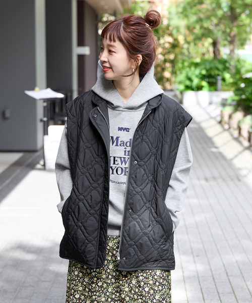 セール】ウォッシャブル / レイヤードキルティングブルゾン（ブルゾン