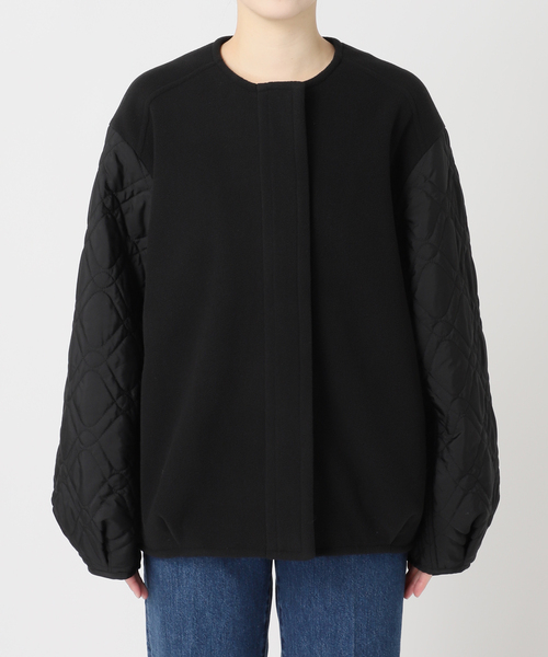 セール】ウォッシャブル / レイヤードキルティングブルゾン（ブルゾン
