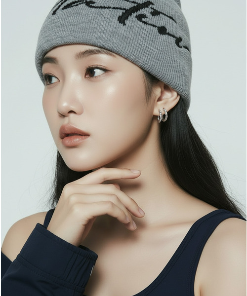 Burner(バーナー)の「【Sonu jewelry(ソヌジュエリー)】ツイストメタルフープピアス son-pierce-21-5【RBTS】(ピアス(両耳用)・レディース・シルバー・FREE)」の4枚目の写真