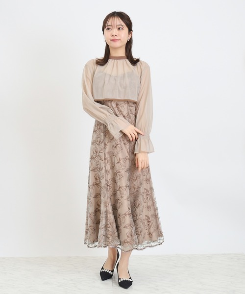 TRUDEA(トルディア)の「配色ボレロ×レースキャミワンピース(ドレス・レディース・ブラック/ブラウン/ミント/イエロー・MEDIUM/SMALL)」の19枚目の写真
