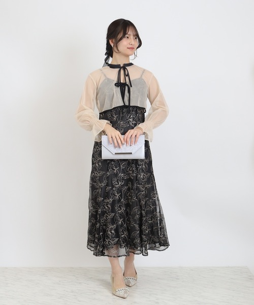 TRUDEA(トルディア)の「配色ボレロ×レースキャミワンピース(ドレス・レディース・ブラック/ブラウン/ミント/イエロー・MEDIUM/SMALL)」の21枚目の写真