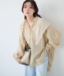 《WEB限定アイテム》バックギャザーオーバーシャツ