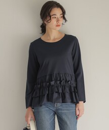 フリルシャツコンビ ロングTシャツ