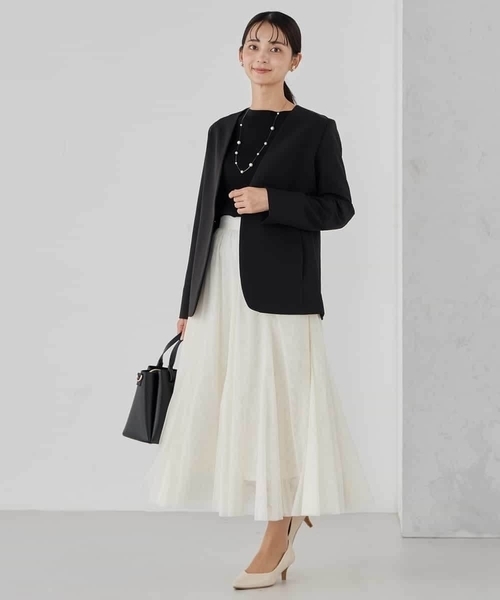 a.v.v(アーヴェヴェ)の「【洗える】チュールマーメイドスカート(スカート・レディース・アイボリー/ネイビー/ブラック・34/36/38/40/42)」の17枚目の写真