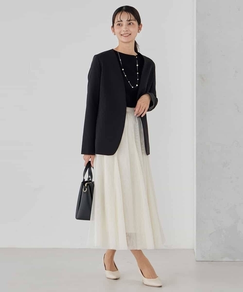 a.v.v(アーヴェヴェ)の「【洗える】チュールマーメイドスカート(スカート・レディース・アイボリー/ネイビー/ブラック・34/36/38/40/42)」の19枚目の写真