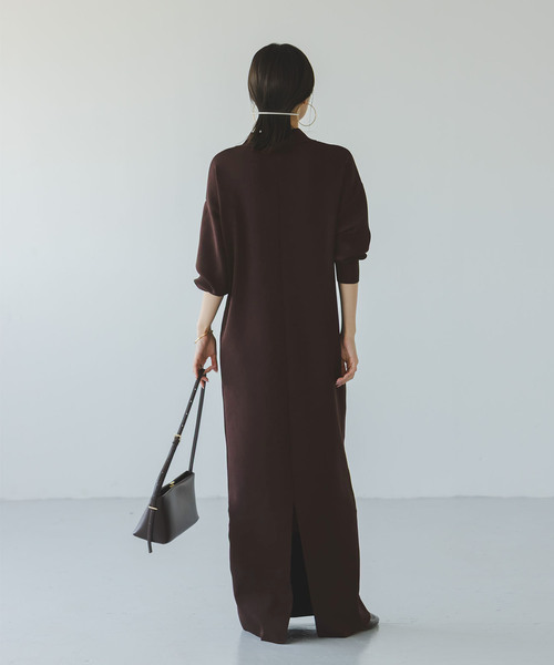 Noble(ノーブル)の「《追加》ポロシャツニットワンピース 2(ワンピース・レディース・ブラウン/ネイビー・38/36)」の12枚目の写真