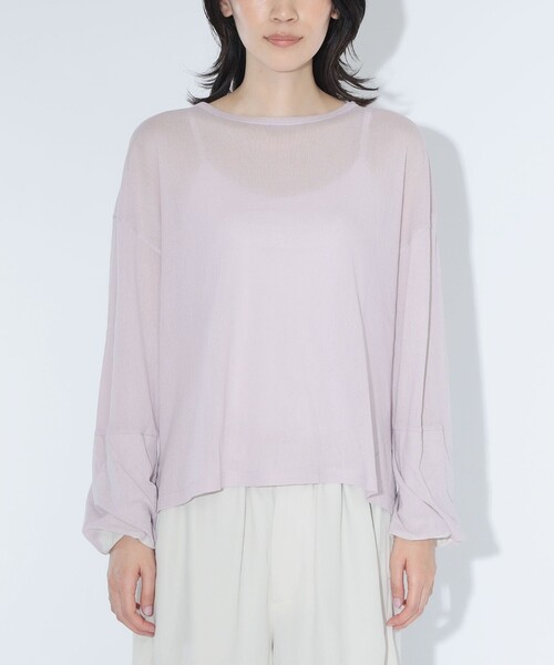 maturely（マチュアリー）の「maturely / チュール リバーシブル カフ ロングスリーブ（Tシャツ/カットソー・レディース・ピンク/ホワイト系その他7・ONE SIZE）」の8枚目の写真