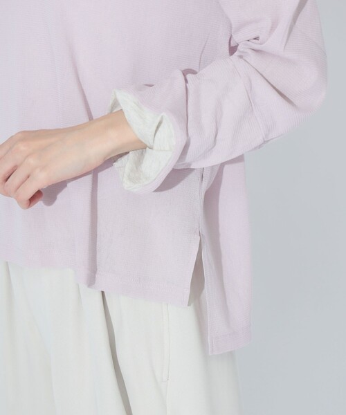 maturely（マチュアリー）の「maturely / チュール リバーシブル カフ ロングスリーブ（Tシャツ/カットソー・レディース・ピンク/ホワイト系その他7・ONE SIZE）」の12枚目の写真