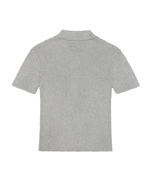 NEUFETBLEU(ヌフエブル)の「NEB rib collar knit (gray)(ニット/セーター・レディース・その他・FREE)」の2枚目の写真