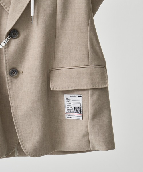 【新品タグ付き】ミハラヤスヒロ　ライダースジャケット　綿　ベージュ 8078000410114_1.jpg?v=