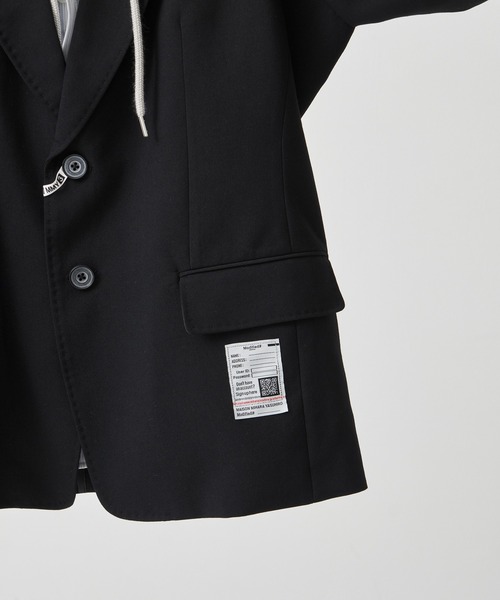 Maison MIHARA YASUHIRO(メゾンミハラヤスヒロ)の「【MIHARA YASUHIRO/ミハラヤスヒロ】THREE LAYERED JACKET/スリーレイヤードジャケット(その他アウター・レディース・ベージュ/ブラック・38/36)」の5枚目の写真
