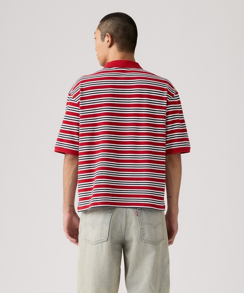 Levi's（リーバイス）の「Levi's/リーバイス ボクシーポロシャツ（ポロシャツ・メンズ・レッド・XL/L/M/S）」の2枚目の写真
