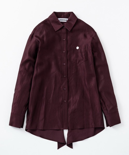 SERENO(セレーノ)の「カットワークサテンブラウス(シャツ/ブラウス・レディース・レッド・ONESIZE)」の14枚目の写真