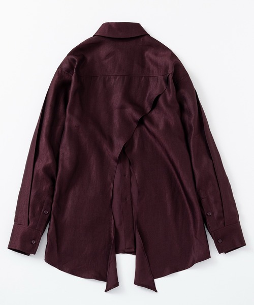 SERENO(セレーノ)の「カットワークサテンブラウス(シャツ/ブラウス・レディース・レッド・ONESIZE)」の15枚目の写真