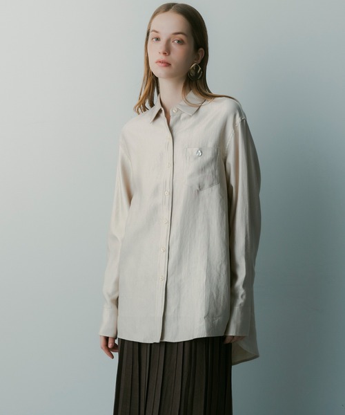 SERENO(セレーノ)の「カットワークサテンブラウス(シャツ/ブラウス・レディース・レッド・ONESIZE)」の19枚目の写真