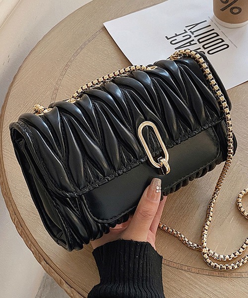 florist（フローリスト）の「2WAY レザータッチキルティングクラッチバッグ/ショルダーバッグ（クラッチバッグ・レディース・オフホワイト/ブラック・FREE）」の2枚目の写真