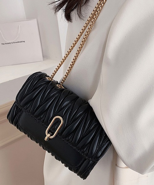 florist（フローリスト）の「2WAY レザータッチキルティングクラッチバッグ/ショルダーバッグ（クラッチバッグ・レディース・オフホワイト/ブラック・FREE）」の8枚目の写真