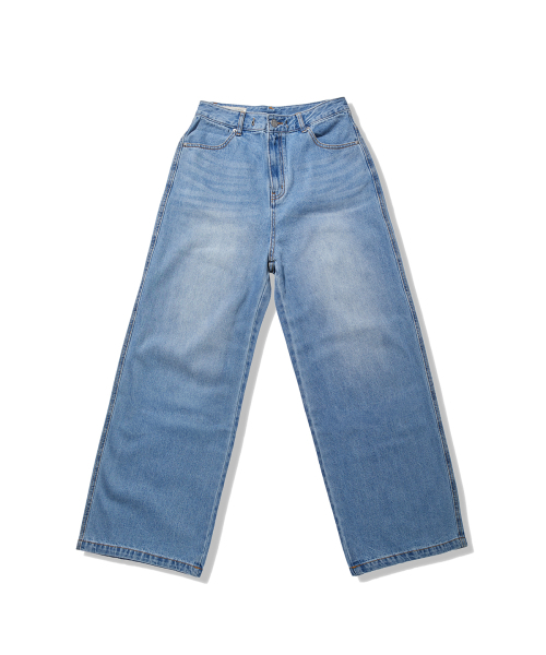 Express Holiday（エクスプレスホリデー）の「ホリデーストリングワイドデニムパンツ_ブルー（デニムパンツ・レディース・その他・S/M）」の2枚目の写真